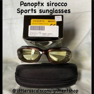 Panoptx sirocco bronze crystal sports sunglasses